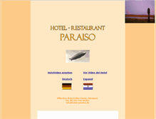 Tablet Screenshot of hotel-paraiso.de